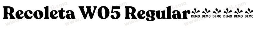 Recoleta W05 Regular字体转换